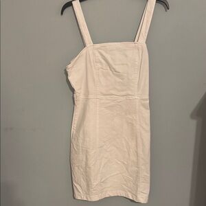 White Sleeveless Mini Dress